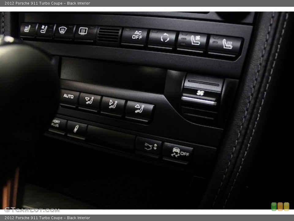 Black Interior Controls for the 2012 Porsche 911 Turbo Coupe #81923308