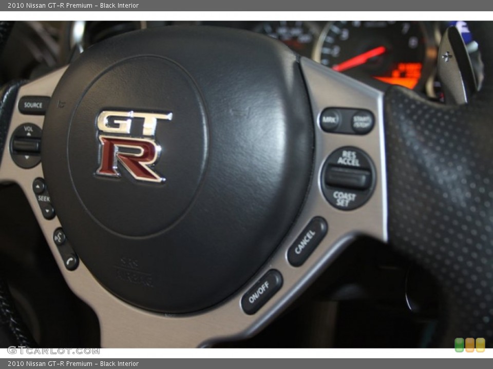 Black Interior Steering Wheel for the 2010 Nissan GT-R Premium #81923971