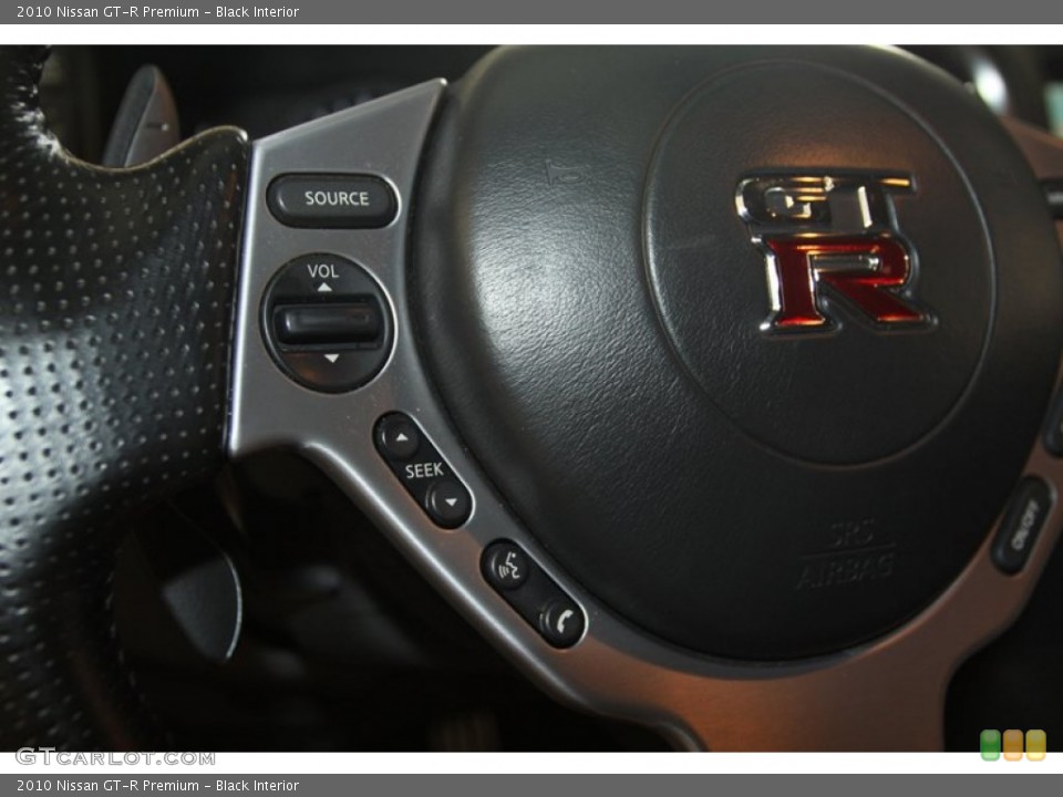 Black Interior Steering Wheel for the 2010 Nissan GT-R Premium #81923984