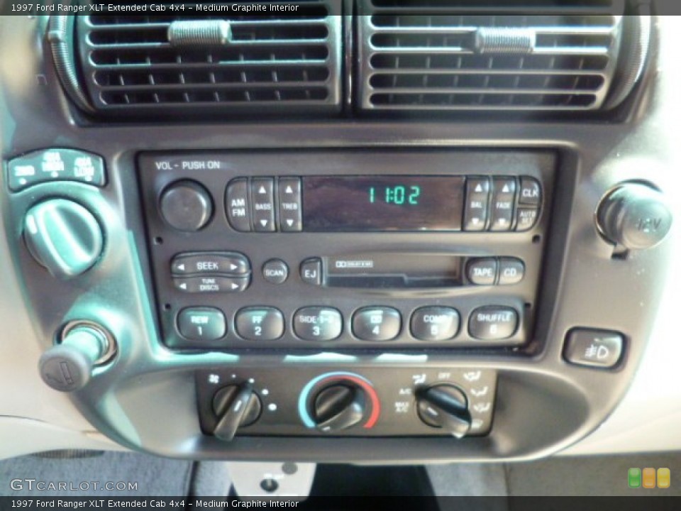 Medium Graphite Interior Controls for the 1997 Ford Ranger XLT Extended Cab 4x4 #81925850