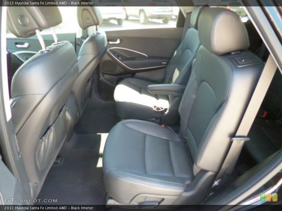 Black Interior Rear Seat for the 2013 Hyundai Santa Fe Limited AWD #81926020