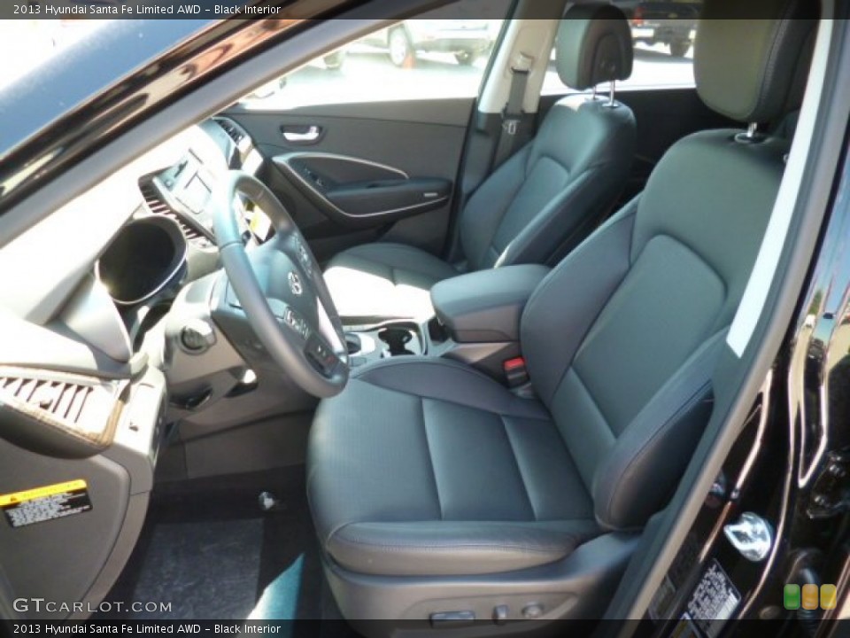 Black Interior Front Seat for the 2013 Hyundai Santa Fe Limited AWD #81926042