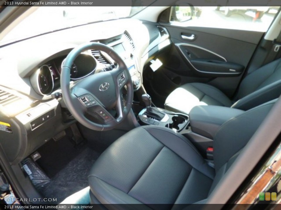 Black Interior Prime Interior for the 2013 Hyundai Santa Fe Limited AWD #81926047