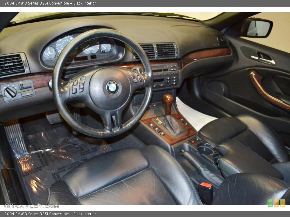 Black Interior Prime Interior for the 2004 BMW 3 Series 325i Convertible #81929353