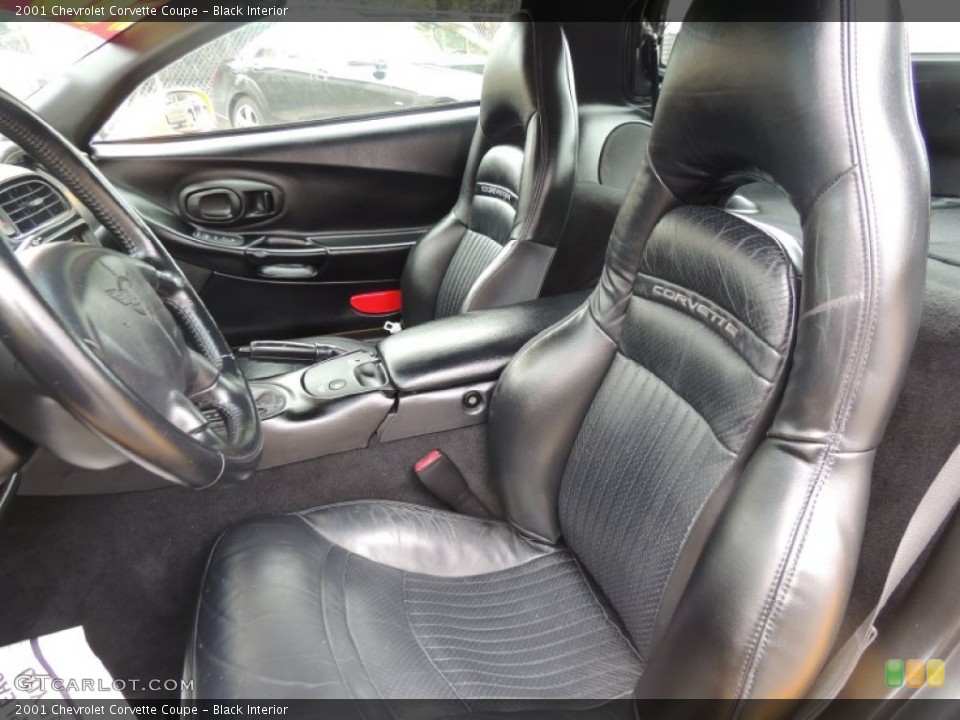 Black Interior Front Seat for the 2001 Chevrolet Corvette Coupe #81929491