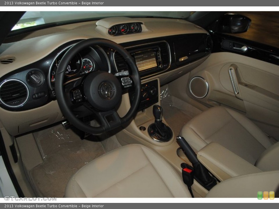Beige Interior Photo for the 2013 Volkswagen Beetle Turbo Convertible #81930530