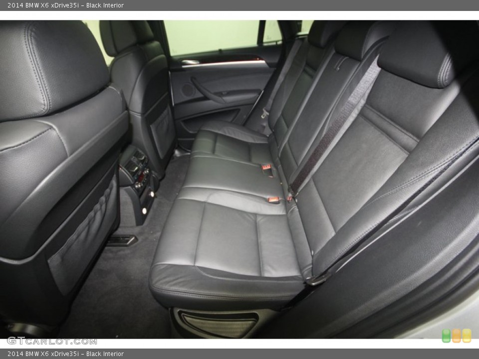 Black Interior Rear Seat for the 2014 BMW X6 xDrive35i #81933480