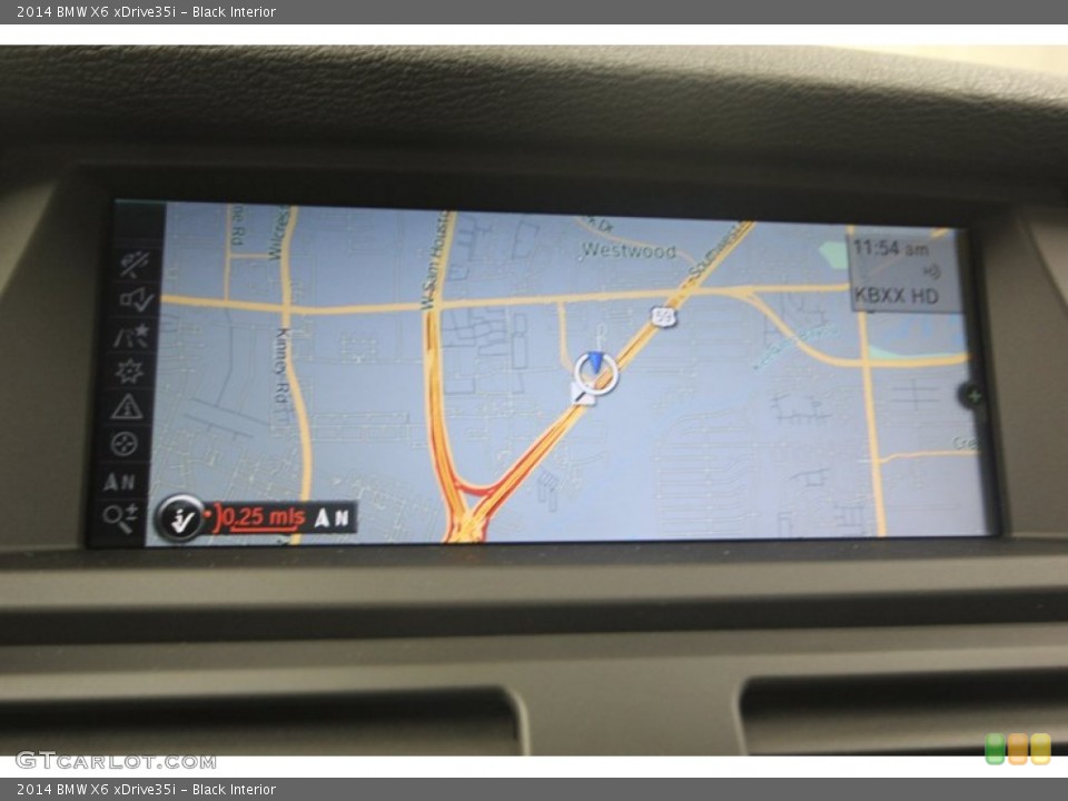 Black Interior Navigation for the 2014 BMW X6 xDrive35i #81933597