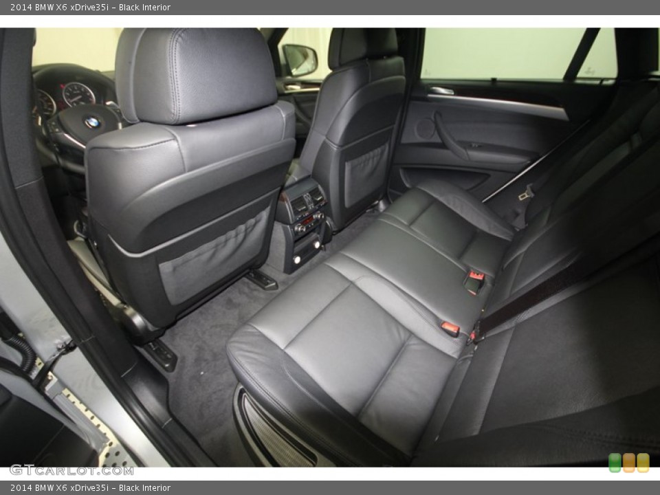 Black Interior Rear Seat for the 2014 BMW X6 xDrive35i #81933766