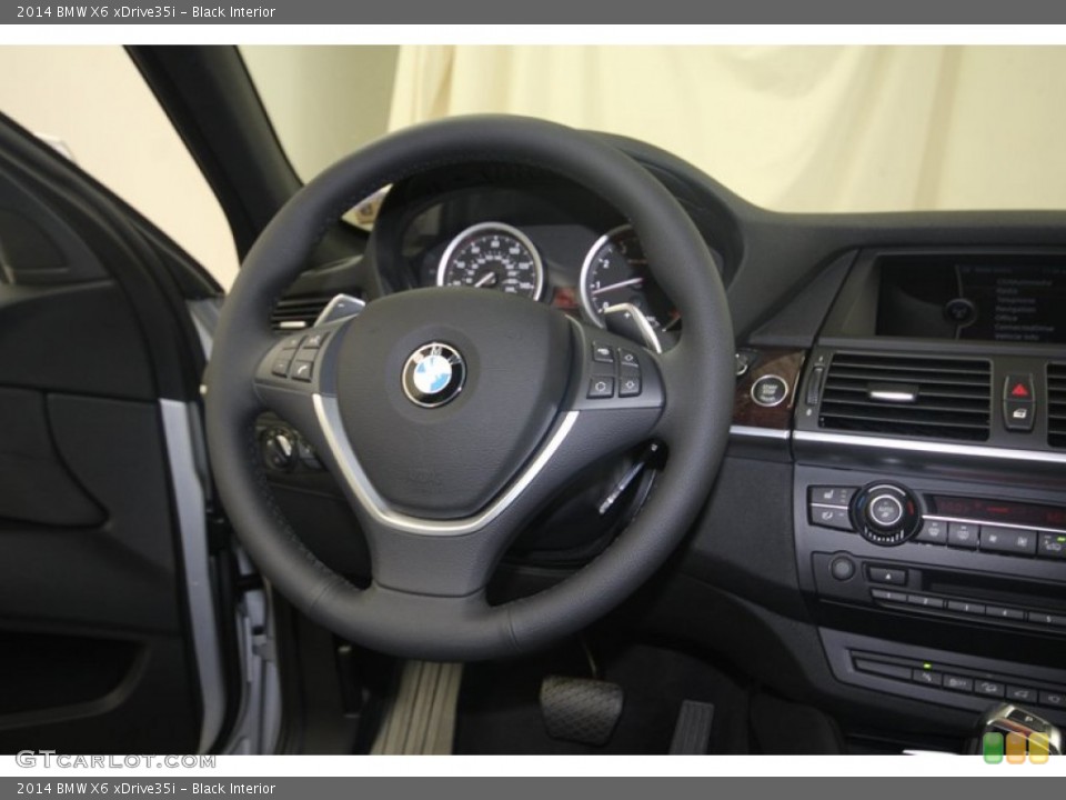 Black Interior Steering Wheel for the 2014 BMW X6 xDrive35i #81933850