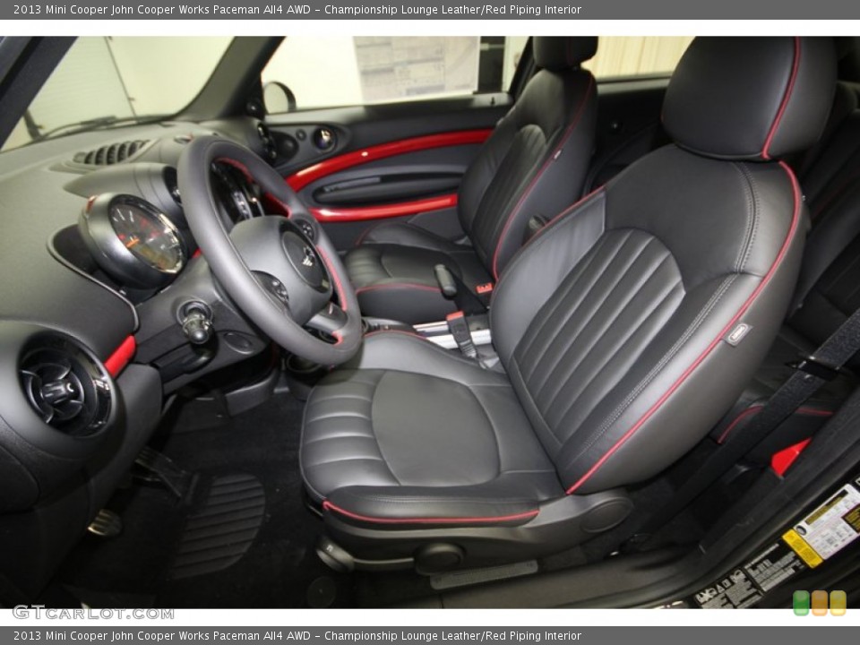 Championship Lounge Leather/Red Piping Interior Photo for the 2013 Mini Cooper John Cooper Works Paceman All4 AWD #81933972