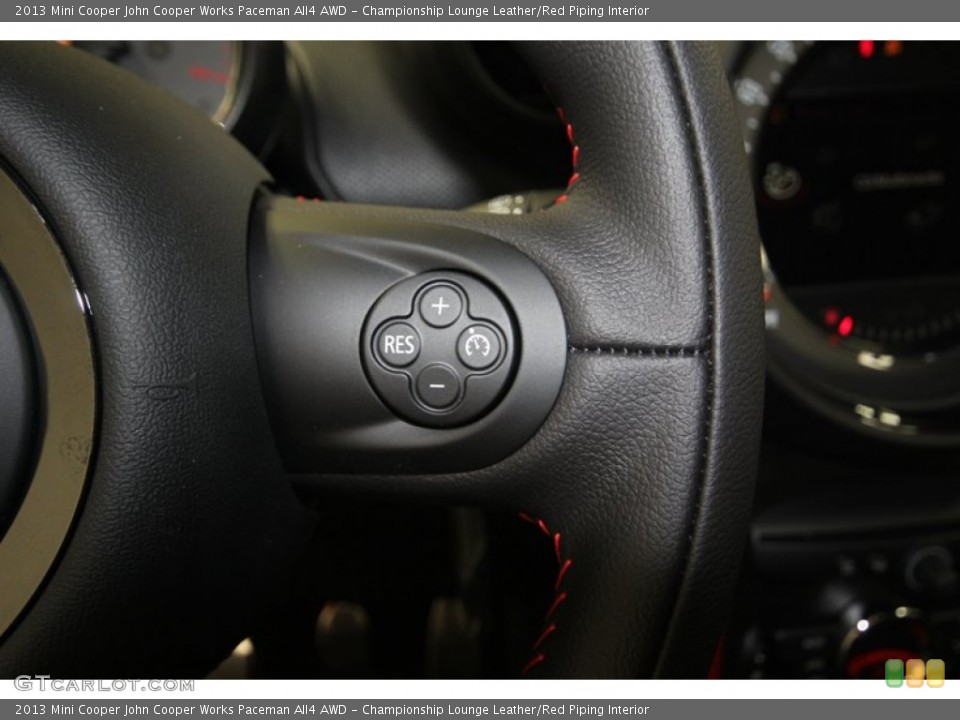 Championship Lounge Leather/Red Piping Interior Controls for the 2013 Mini Cooper John Cooper Works Paceman All4 AWD #81934420