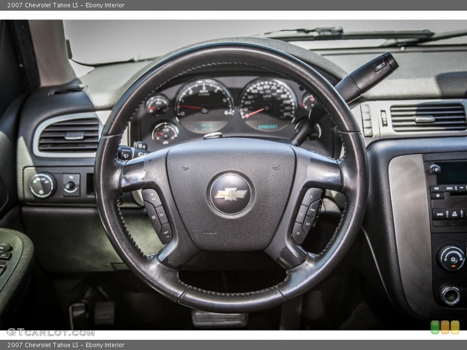 Ebony Interior Steering Wheel for the 2007 Chevrolet Tahoe LS #81937651