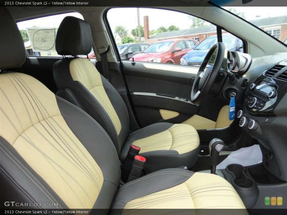 Yellow/Yellow Interior Front Seat for the 2013 Chevrolet Spark LS #81937951