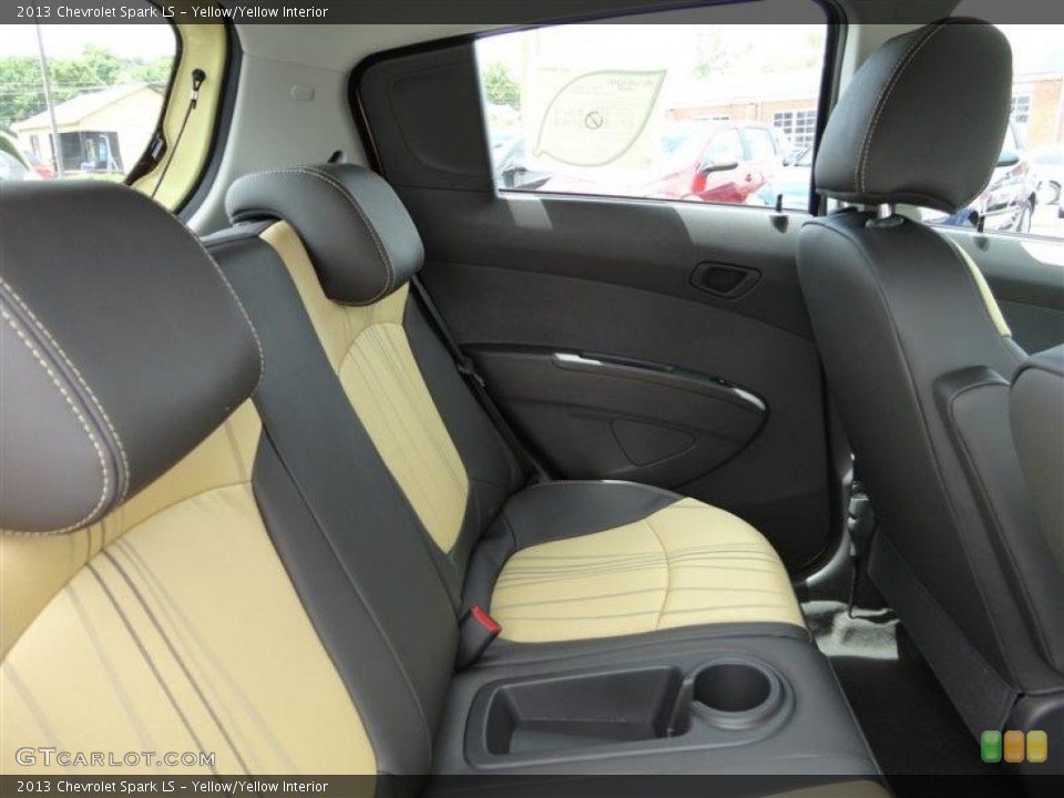 Yellow/Yellow Interior Rear Seat for the 2013 Chevrolet Spark LS #81937969