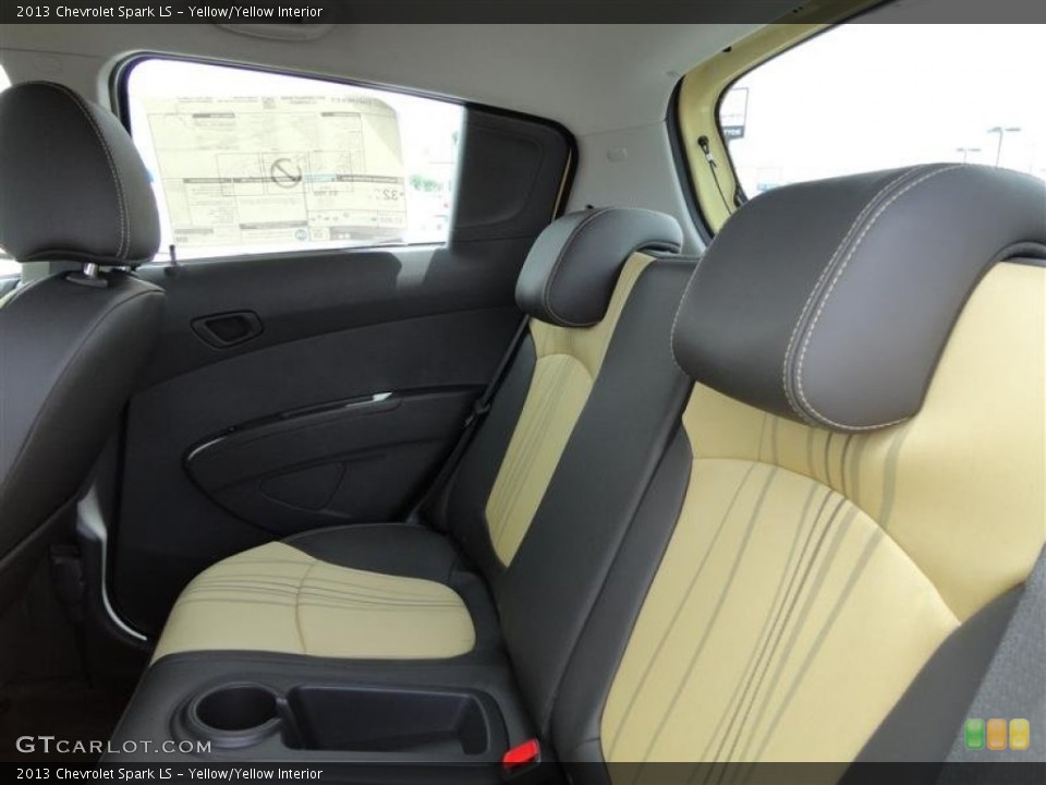 Yellow/Yellow Interior Rear Seat for the 2013 Chevrolet Spark LS #81937987