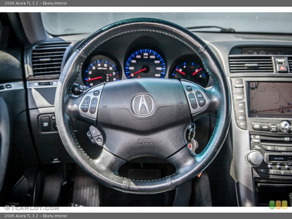 Ebony Interior Steering Wheel for the 2006 Acura TL 3.2 #81939171