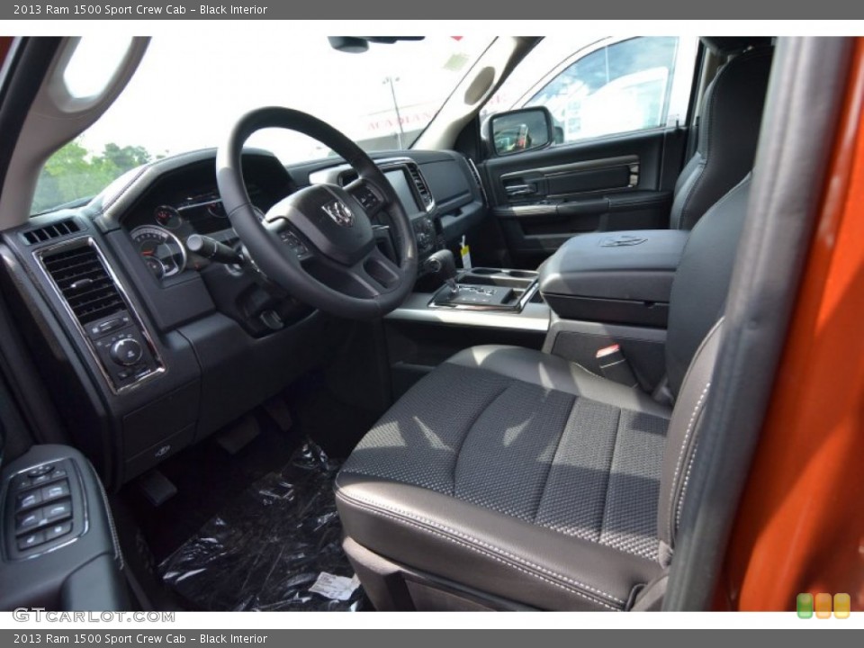 Black Interior Photo for the 2013 Ram 1500 Sport Crew Cab #81939958