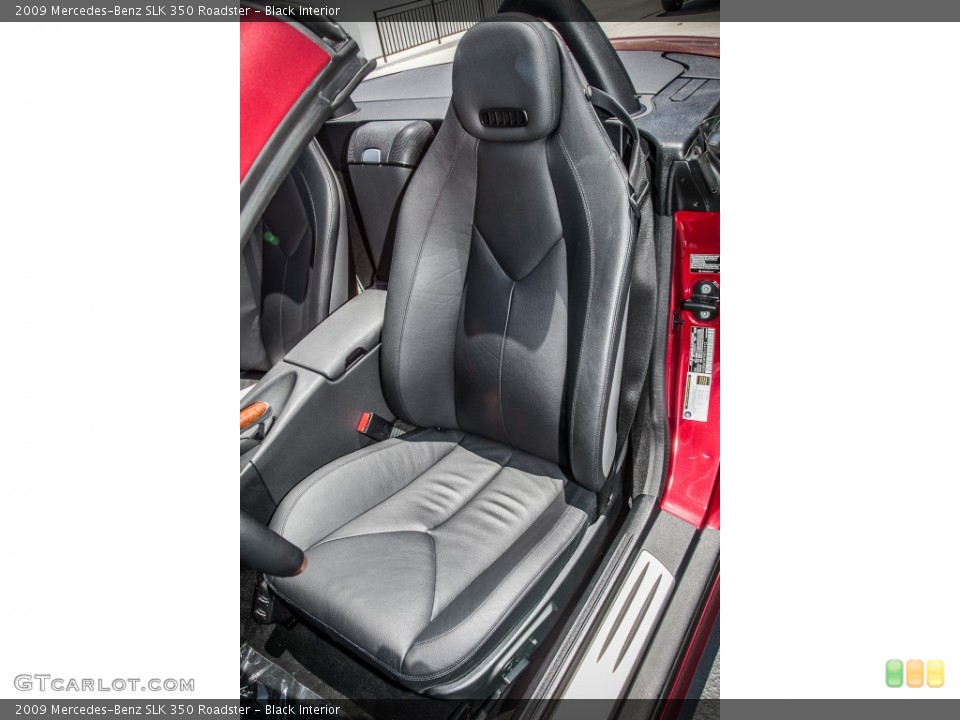 Black Interior Front Seat for the 2009 Mercedes-Benz SLK 350 Roadster #81942297