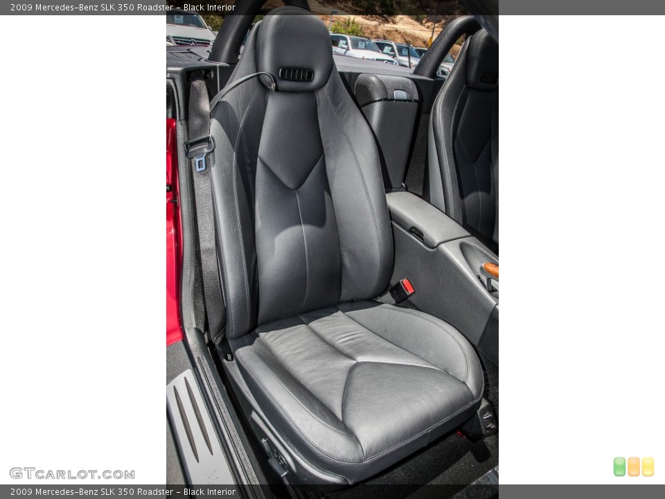 Black Interior Front Seat for the 2009 Mercedes-Benz SLK 350 Roadster #81942514
