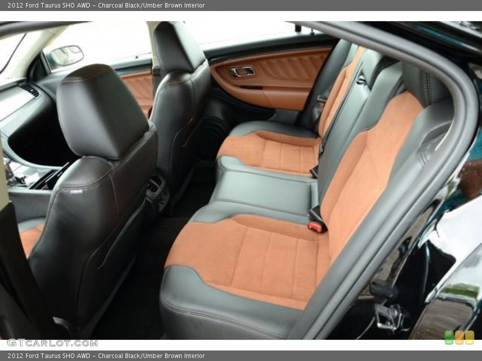 Charcoal Black/Umber Brown Interior Rear Seat for the 2012 Ford Taurus SHO AWD #81949225