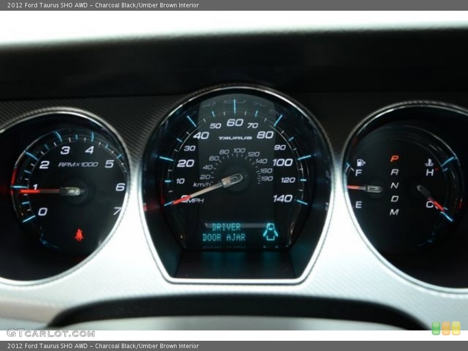 Charcoal Black/Umber Brown Interior Gauges for the 2012 Ford Taurus SHO AWD #81949474
