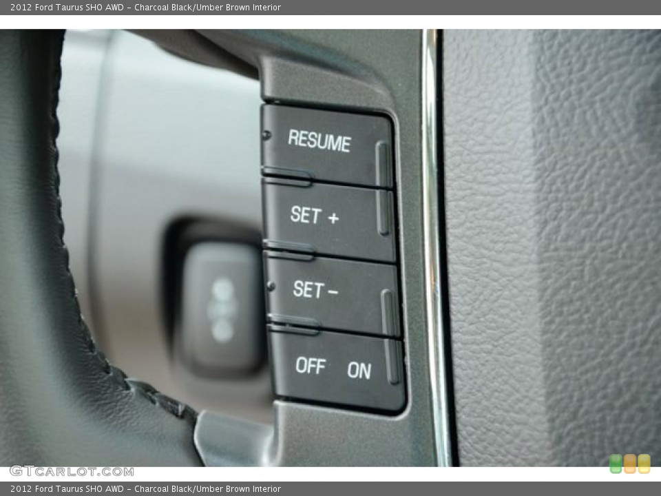 Charcoal Black/Umber Brown Interior Controls for the 2012 Ford Taurus SHO AWD #81949522