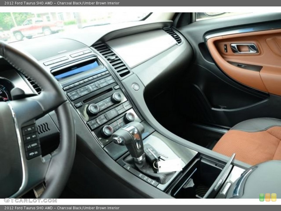 Charcoal Black/Umber Brown Interior Controls for the 2012 Ford Taurus SHO AWD #81949626