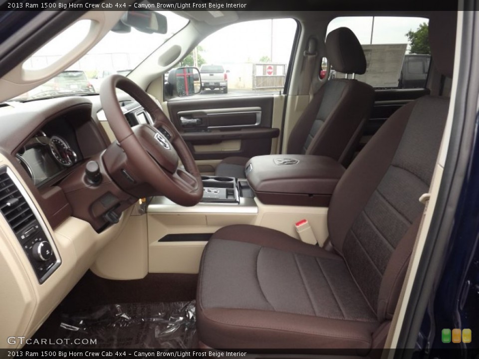 Canyon Brown/Light Frost Beige Interior Photo for the 2013 Ram 1500 Big Horn Crew Cab 4x4 #81951062