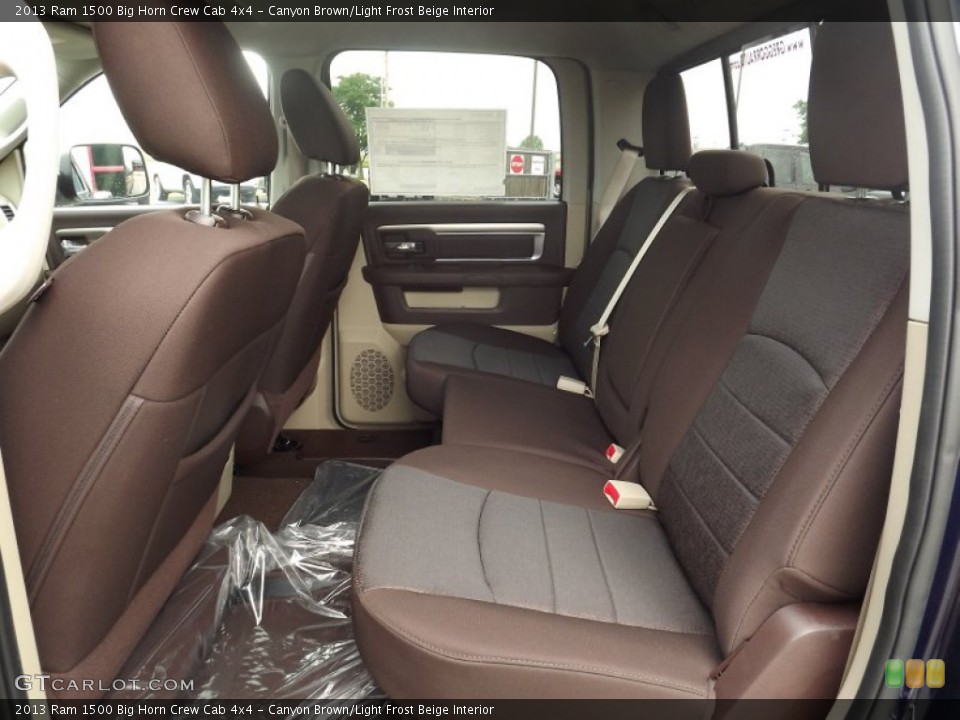 Canyon Brown/Light Frost Beige Interior Rear Seat for the 2013 Ram 1500 Big Horn Crew Cab 4x4 #81951141