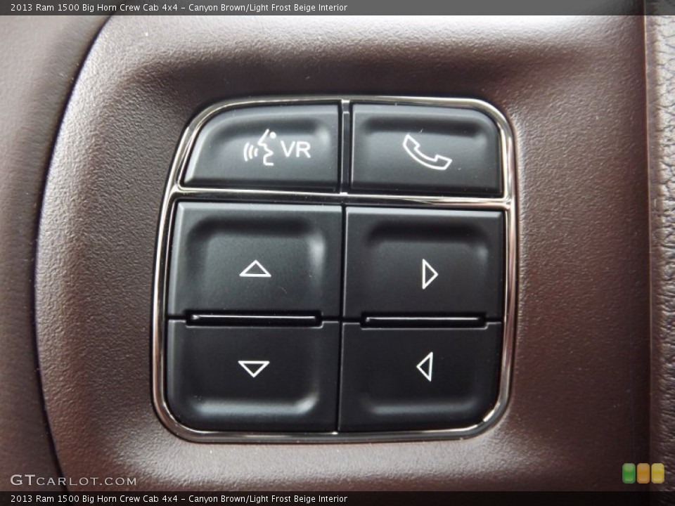 Canyon Brown/Light Frost Beige Interior Controls for the 2013 Ram 1500 Big Horn Crew Cab 4x4 #81951393