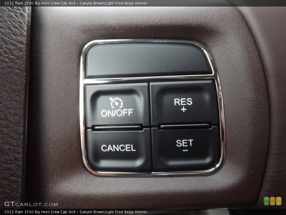 Canyon Brown/Light Frost Beige Interior Controls for the 2013 Ram 1500 Big Horn Crew Cab 4x4 #81951421