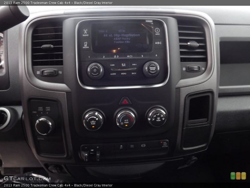 Black/Diesel Gray Interior Controls for the 2013 Ram 2500 Tradesman Crew Cab 4x4 #81952243