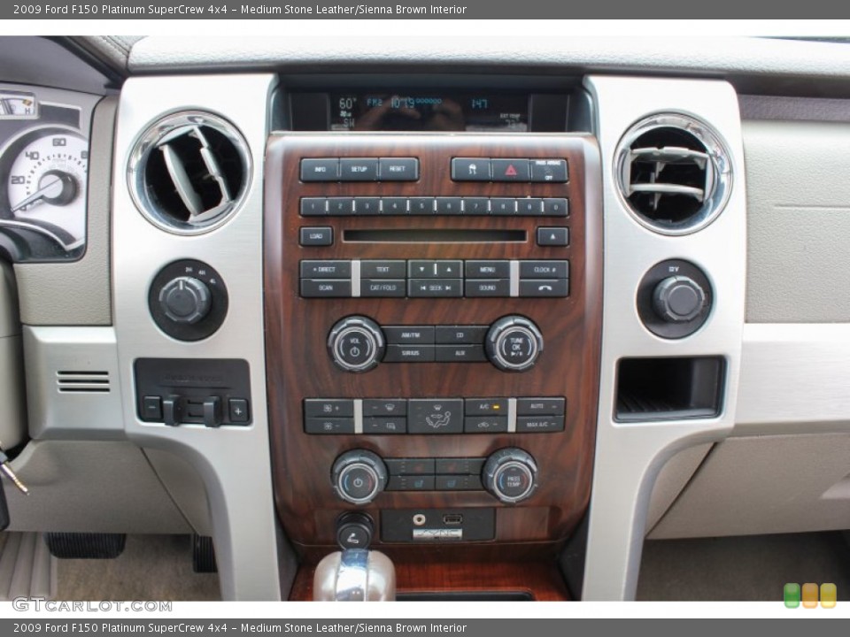 Medium Stone Leather/Sienna Brown Interior Controls for the 2009 Ford F150 Platinum SuperCrew 4x4 #81954508