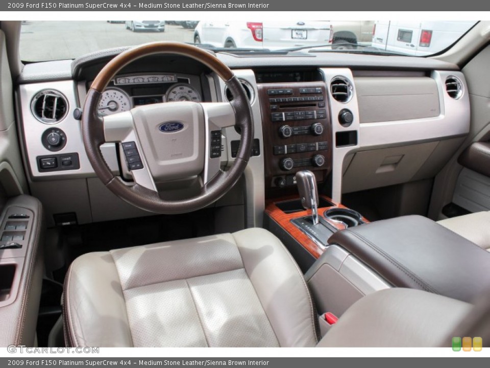Medium Stone Leather/Sienna Brown Interior Prime Interior for the 2009 Ford F150 Platinum SuperCrew 4x4 #81954635