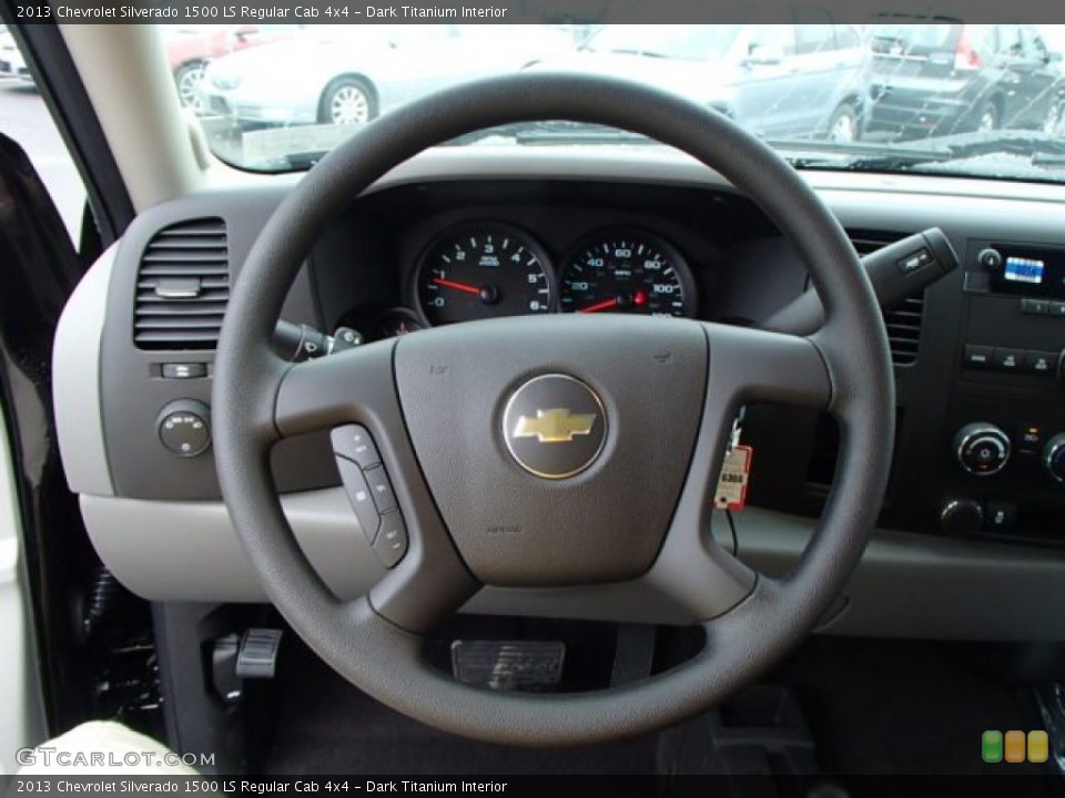 Dark Titanium Interior Steering Wheel for the 2013 Chevrolet Silverado 1500 LS Regular Cab 4x4 #81957958