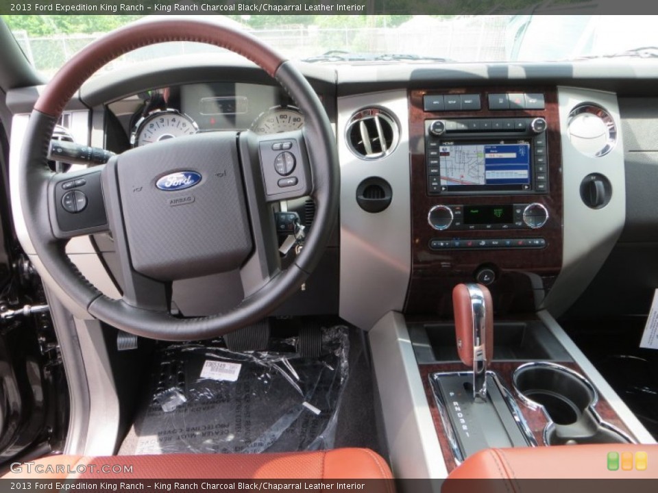 King Ranch Charcoal Black/Chaparral Leather Interior Dashboard for the 2013 Ford Expedition King Ranch #81959473