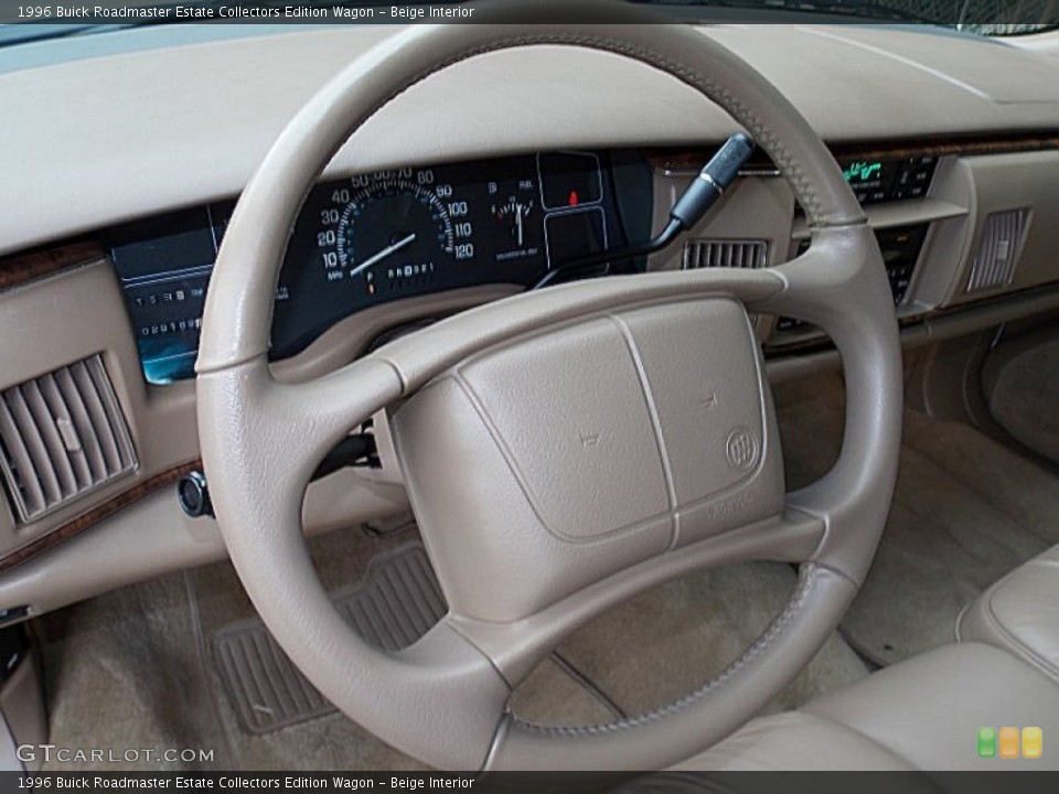 Beige Interior Steering Wheel for the 1996 Buick Roadmaster Estate Collectors Edition Wagon #81962494
