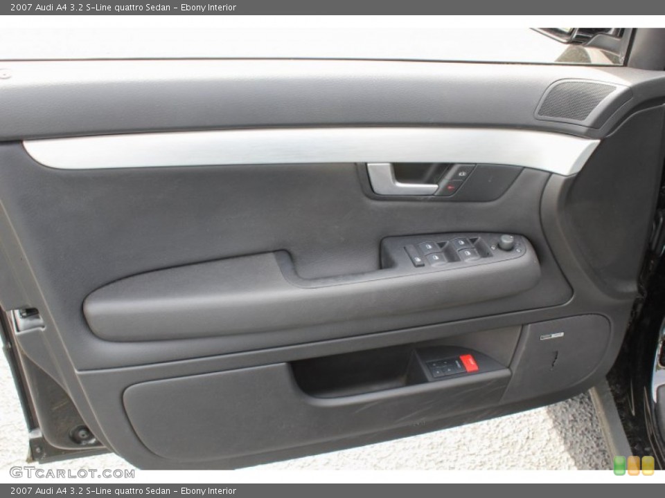 Ebony Interior Door Panel for the 2007 Audi A4 3.2 S-Line quattro Sedan #81962679