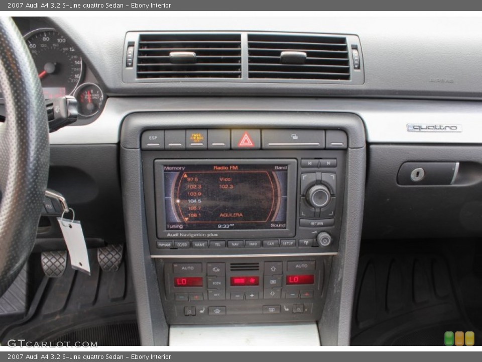 Ebony Interior Controls for the 2007 Audi A4 3.2 S-Line quattro Sedan #81962724