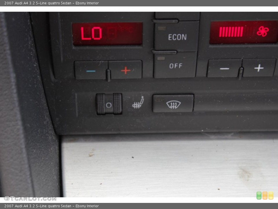 Ebony Interior Controls for the 2007 Audi A4 3.2 S-Line quattro Sedan #81962755