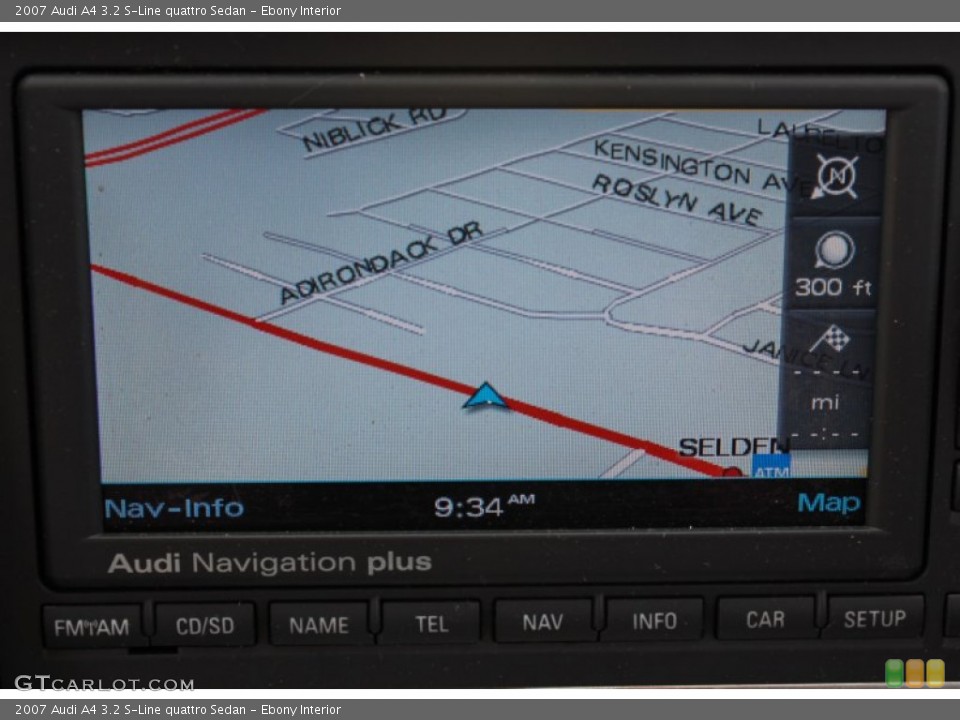 Ebony Interior Navigation for the 2007 Audi A4 3.2 S-Line quattro Sedan #81962777