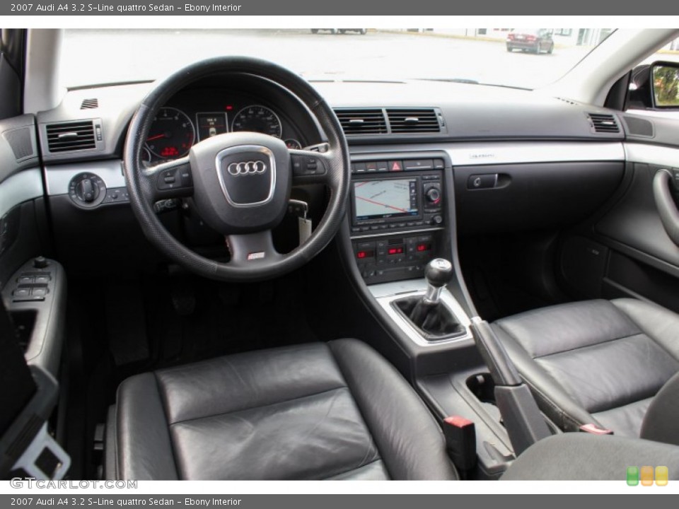 Ebony Interior Prime Interior for the 2007 Audi A4 3.2 S-Line quattro Sedan #81962840