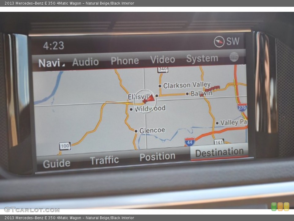 Natural Beige/Black Interior Navigation for the 2013 Mercedes-Benz E 350 4Matic Wagon #81966712
