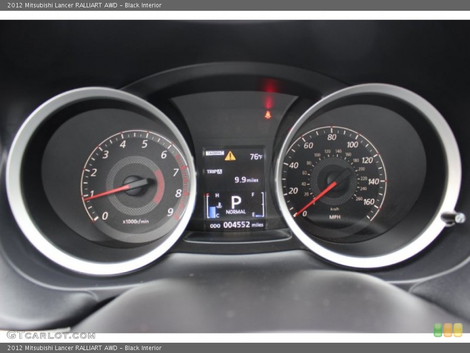 Black Interior Gauges for the 2012 Mitsubishi Lancer RALLIART AWD #81968373