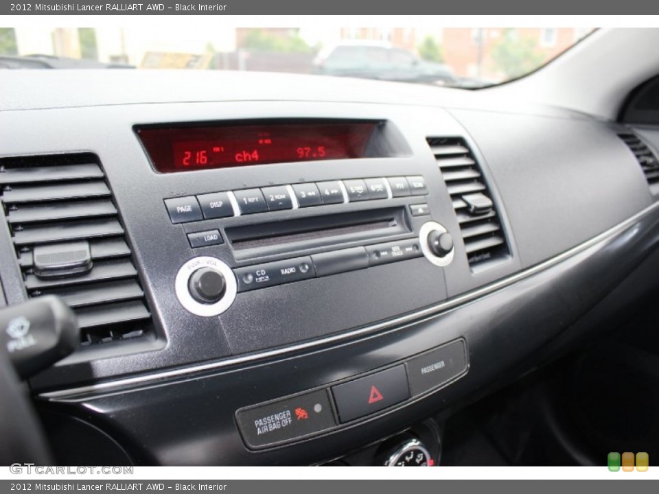 Black Interior Audio System for the 2012 Mitsubishi Lancer RALLIART AWD #81969887