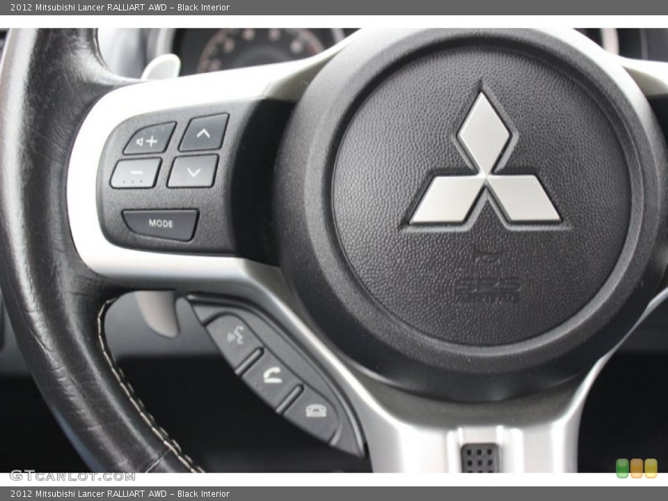 Black Interior Controls for the 2012 Mitsubishi Lancer RALLIART AWD #81970089