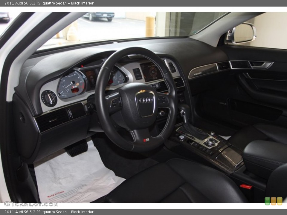 Black Interior Photo for the 2011 Audi S6 5.2 FSI quattro Sedan #81973299