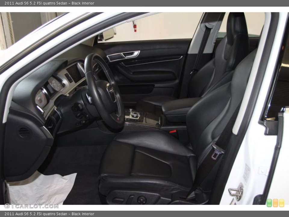 Black Interior Front Seat for the 2011 Audi S6 5.2 FSI quattro Sedan #81973321