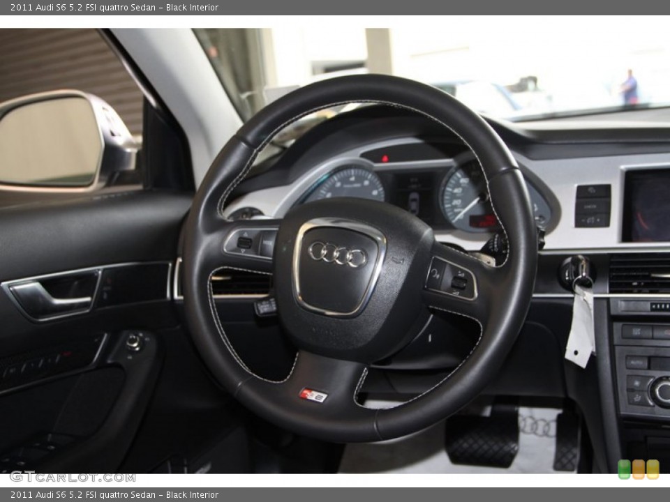 Black Interior Steering Wheel for the 2011 Audi S6 5.2 FSI quattro Sedan #81973429